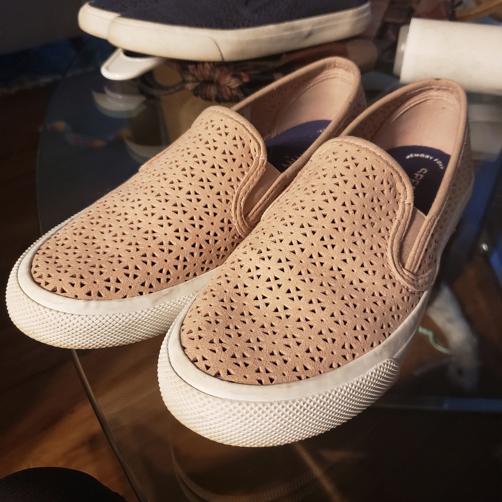 Pink slip ons 8